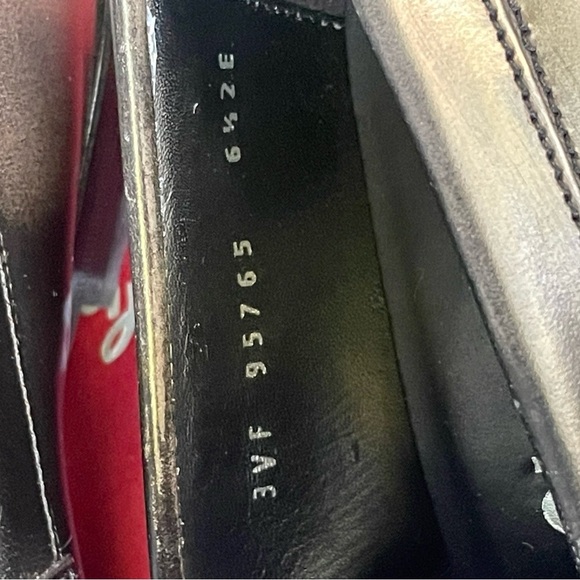 Salvatore Ferragamo Shoes,Salvatore Ferragamo Black Leather Slip-Ons,AUTHENTIC. - Picture 11 of 11